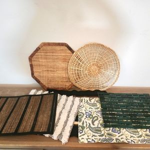 Set of Seven Mix & Match Placemates - Boho / Farmhouse  / Floral